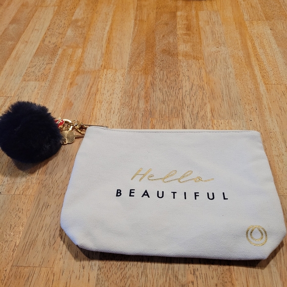 🔆NWOT~ HELLO BEAUTIFUL COSMETIC BAG - Picture 4 of 7